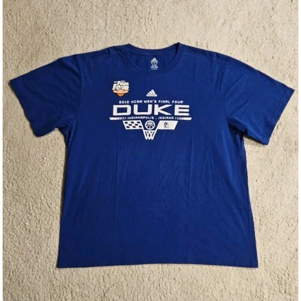 Adidas Mens 2XL Duke Blue Devils 2010 NCAA Mens Final Four T Shirt